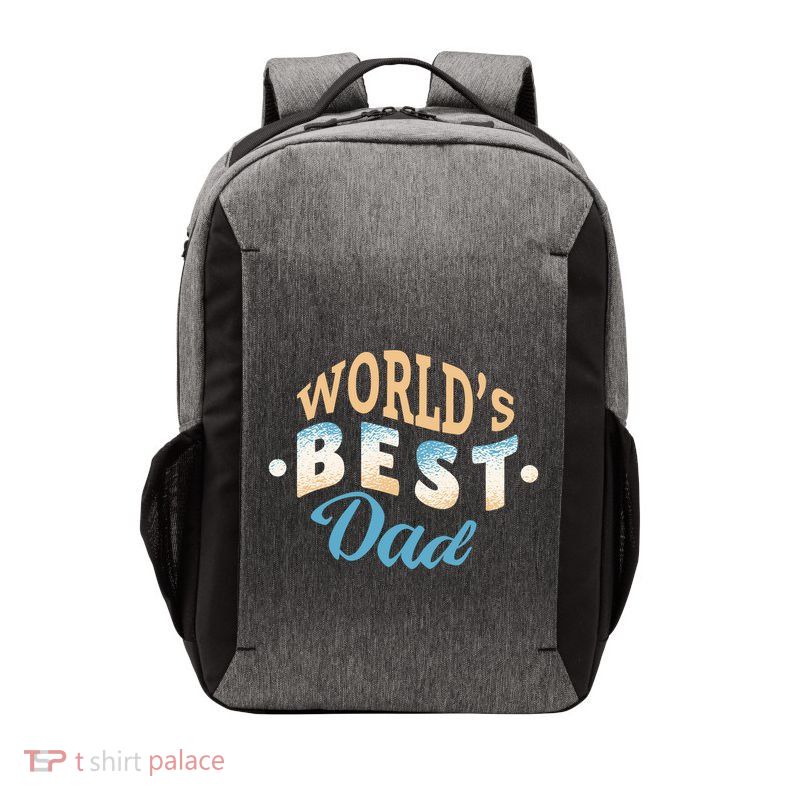 World's Best Dad Wave Vector Backpack