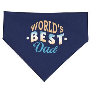 World's Best Dad Wave USA-Made Doggie Bandana