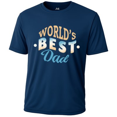 World's Best Dad Wave Cooling Performance Crew T-Shirt