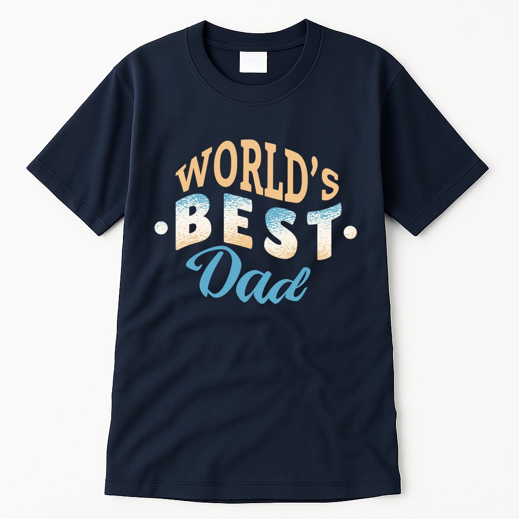 World's Best Dad Wave Tall T-Shirt