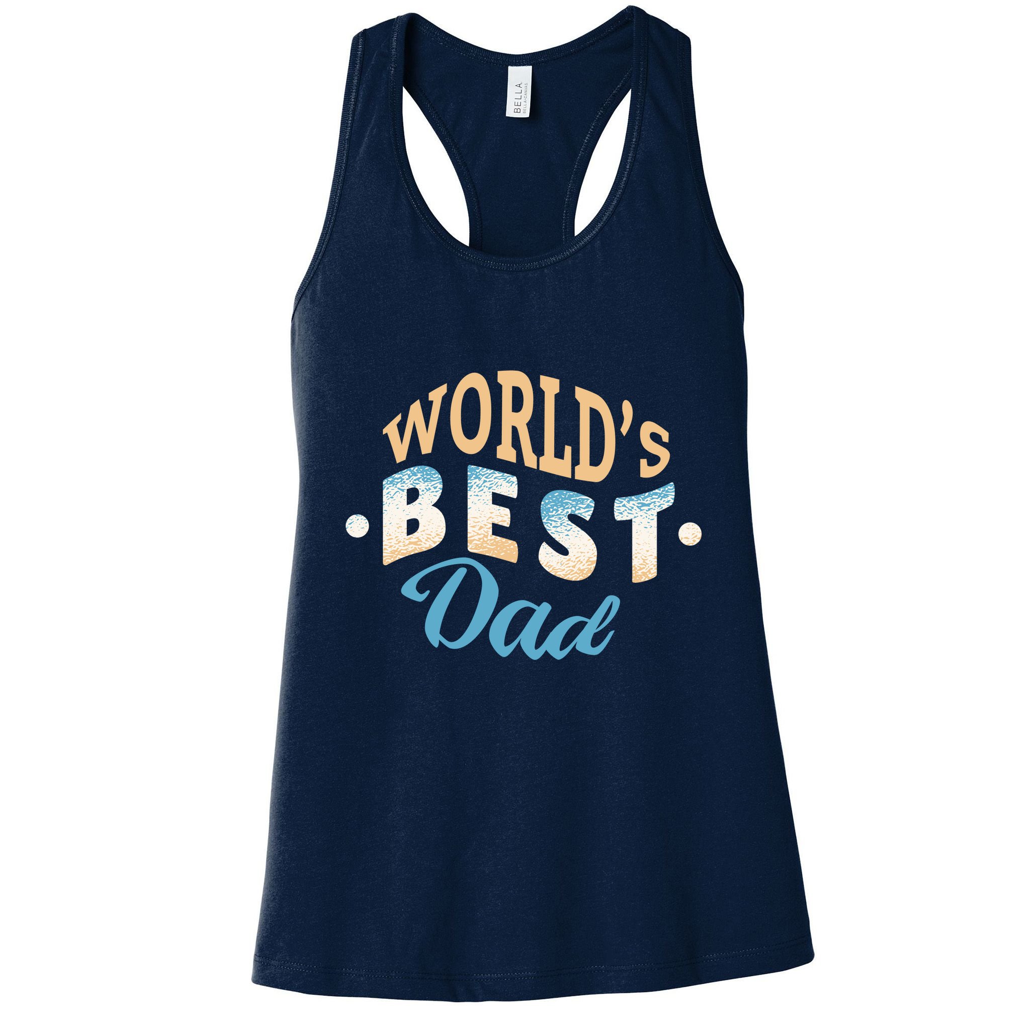 World's Best Dad Wave Womens Tank Top