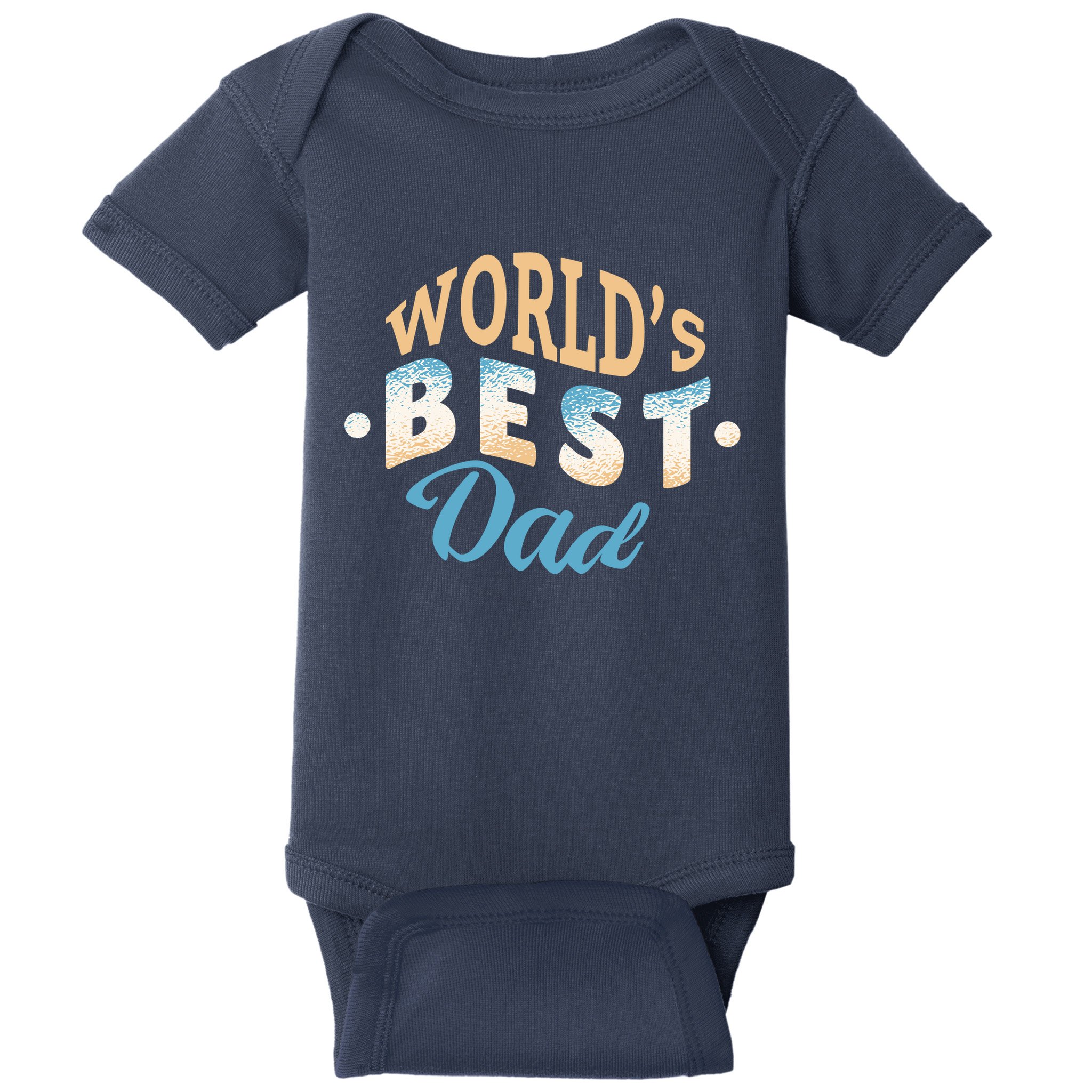 World's Best Dad Wave Baby Bodysuit