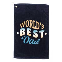 World's Best Dad Wave Golf Towel