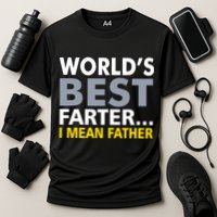 World's Best Farter I Mean Father Cooling Performance Crew T-Shirt