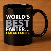 World's Best Farter I Mean Father 11oz C Handle Ceramic Mug