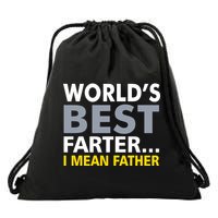 World's Best Farter I Mean Father Drawstring Bag
