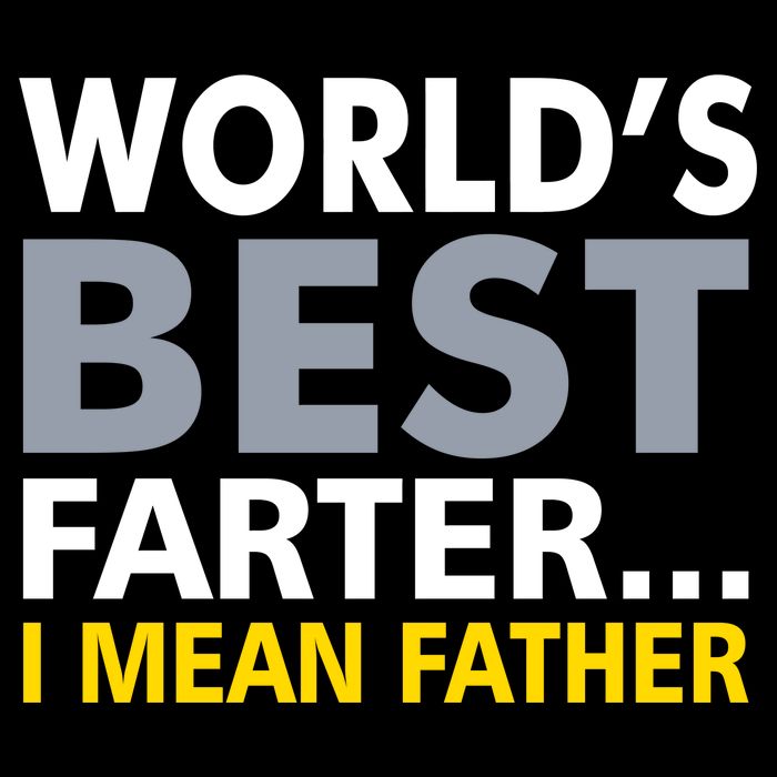 World's Best Farter I Mean Father Drawstring Bag
