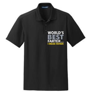 World's Best Farter I Mean Father Dry Zone Grid Polo