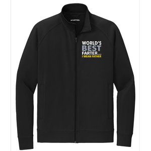 World's Best Farter I Mean Father Stretch Full-Zip Cadet Jacket