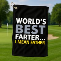 World's Best Farter I Mean Father Golf Towel
