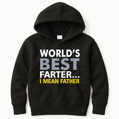 World's Best Farter I Mean Father Kids Hoodie