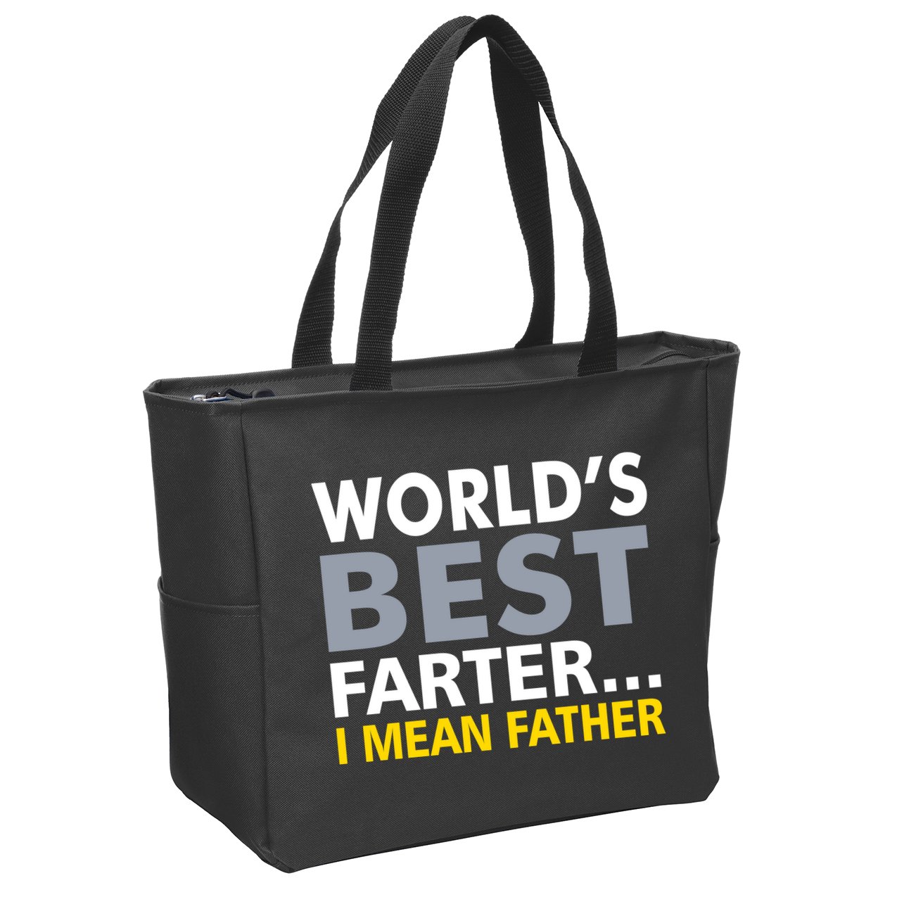 World's Best Farter I Mean Father Zip Tote Bag
