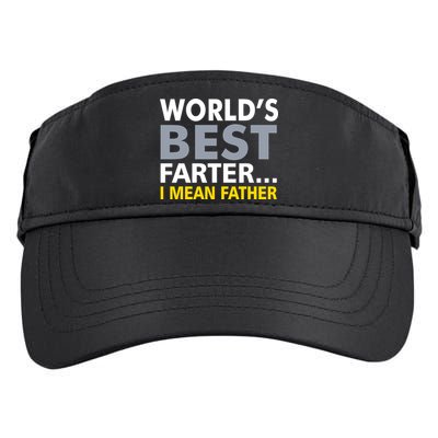 World's Best Farter I Mean Father Funny Dad Adult Drive Performance Visor