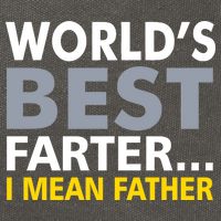 World's Best Farter I Mean Father Funny Dad Cotton Canvas Backpack
