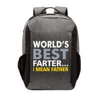 World's Best Farter I Mean Father Funny Dad Vector Backpack