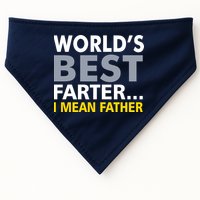 World's Best Farter I Mean Father Funny Dad USA-Made Doggie Bandana