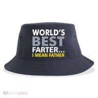 World's Best Farter I Mean Father Funny Dad Sustainable Bucket Hat