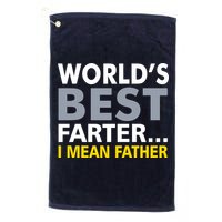World's Best Farter I Mean Father Funny Dad Golf Towel