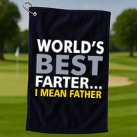 World's Best Farter I Mean Father Funny Dad Golf Towel