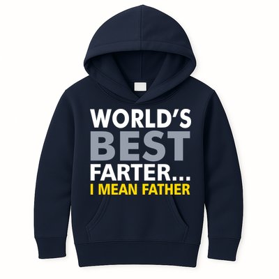 World's Best Farter I Mean Father Funny Dad Kids Hoodie