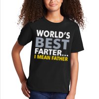 World's Best Farter I Mean Father Funny Dad Kids T-Shirt