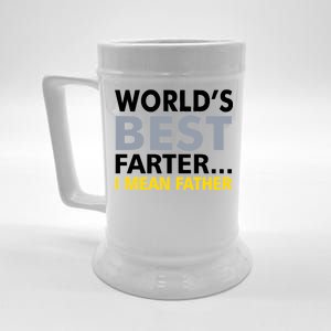 World's Best Farter I Mean Father Funny Dad Beer Stein