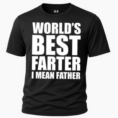 World's Best Farter I Mean Father Funny Dad Logo Performance Shirt