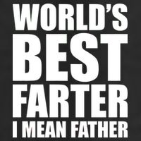 World's Best Farter I Mean Father Funny Dad Logo Adult Drive Performance Visor
