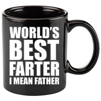 World's Best Farter I Mean Father Funny Dad Logo 11oz C Handle Ceramic Mug