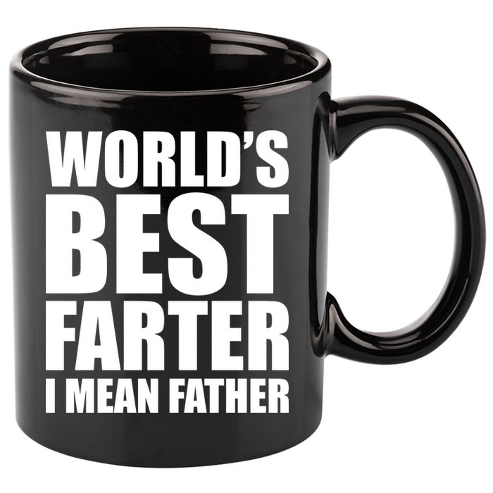 World's Best Farter I Mean Father Funny Dad Logo 11oz C Handle Ceramic Mug