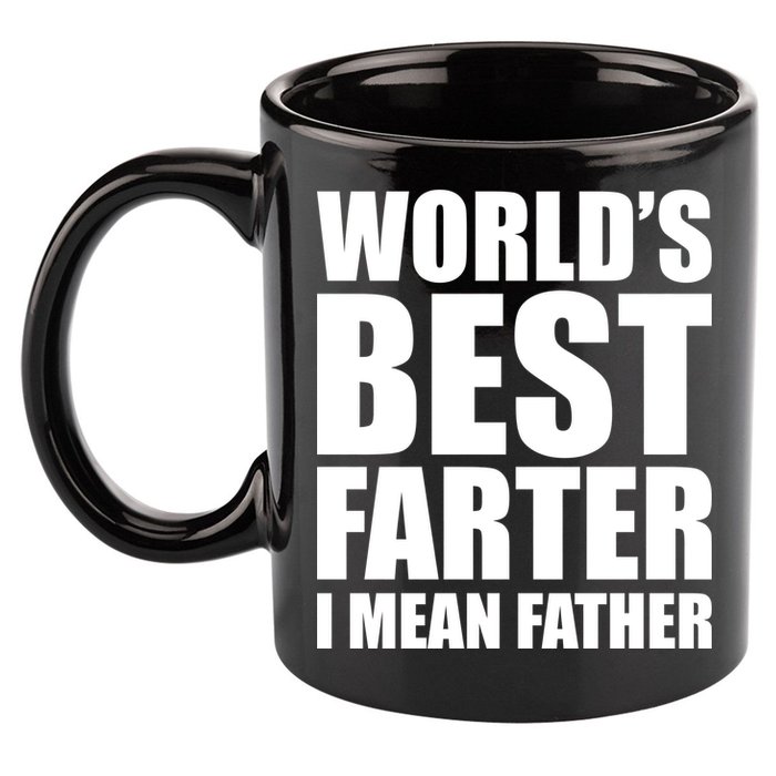 World's Best Farter I Mean Father Funny Dad Logo 11oz C Handle Ceramic Mug