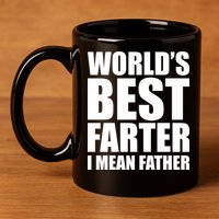 World's Best Farter I Mean Father Funny Dad Logo 11oz C Handle Ceramic Mug