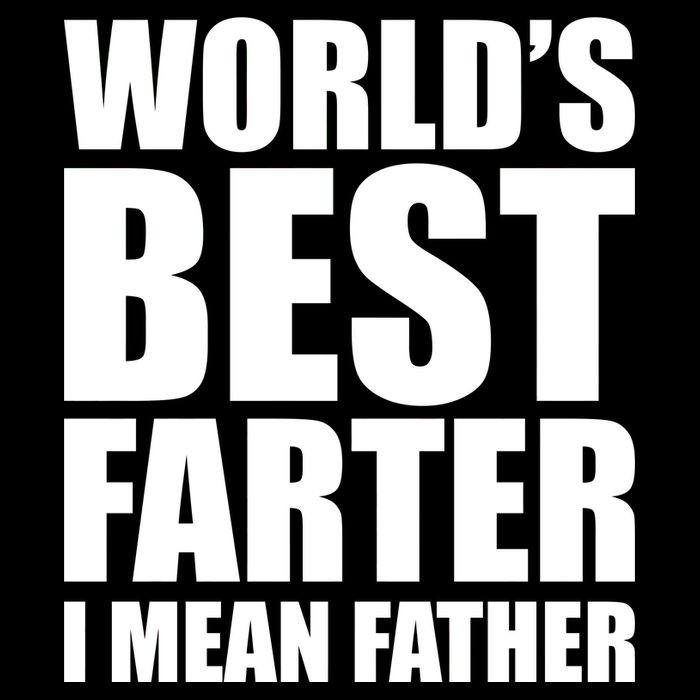 World's Best Farter I Mean Father Funny Dad Logo Visor