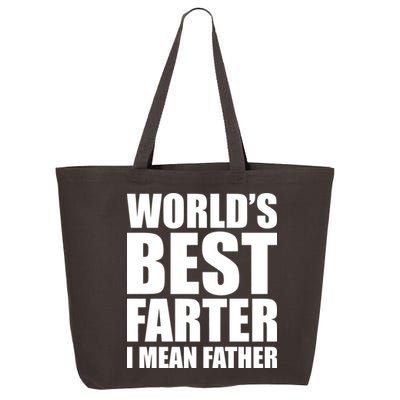 World's Best Farter I Mean Father Funny Dad Logo 25L Jumbo Tote