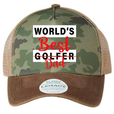 World's Best Golfer Dad Legacy Tie Dye Trucker Hat