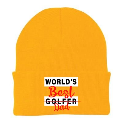 World's Best Golfer Dad Knit Cap Winter Beanie