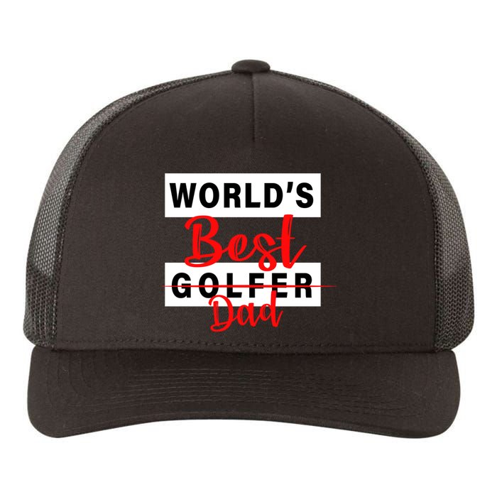 World's Best Golfer Dad Yupoong Adult 5-Panel Trucker Hat