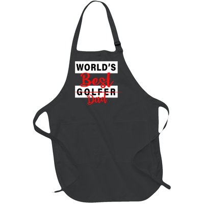 World's Best Golfer Dad Full-Length Apron With Pockets