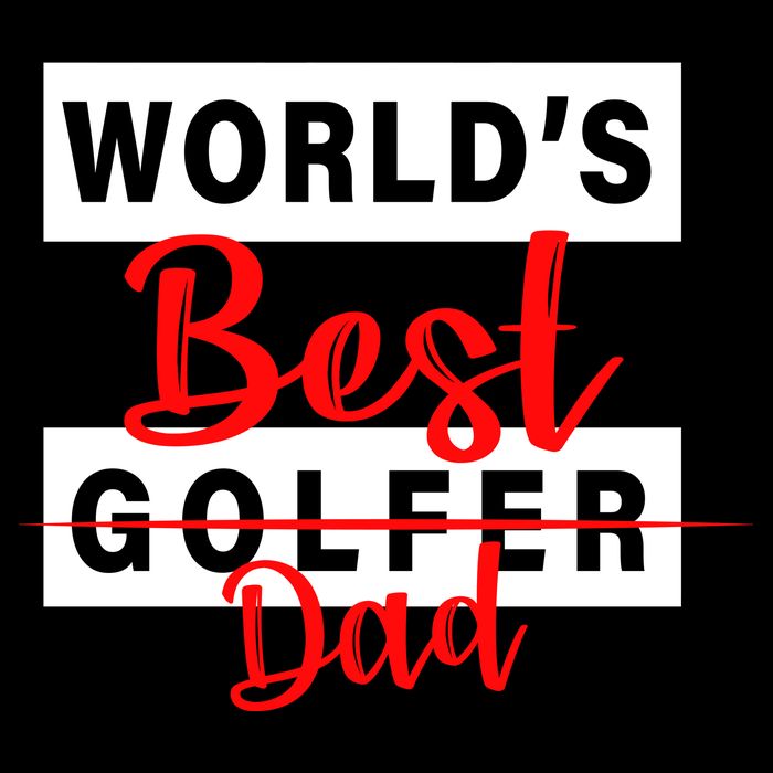 World's Best Golfer Dad 7-Panel Snapback Hat