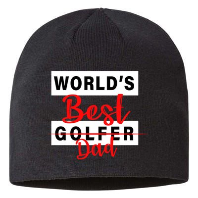 World's Best Golfer Dad Sustainable Beanie