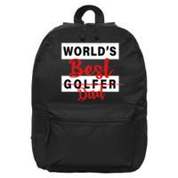 World's Best Golfer Dad 16 in Basic Backpack