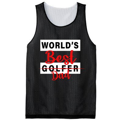 World's Best Golfer Dad Mesh Reversible Basketball Jersey Tank