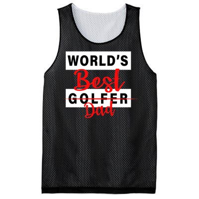 World's Best Golfer Dad Mesh Reversible Basketball Jersey Tank