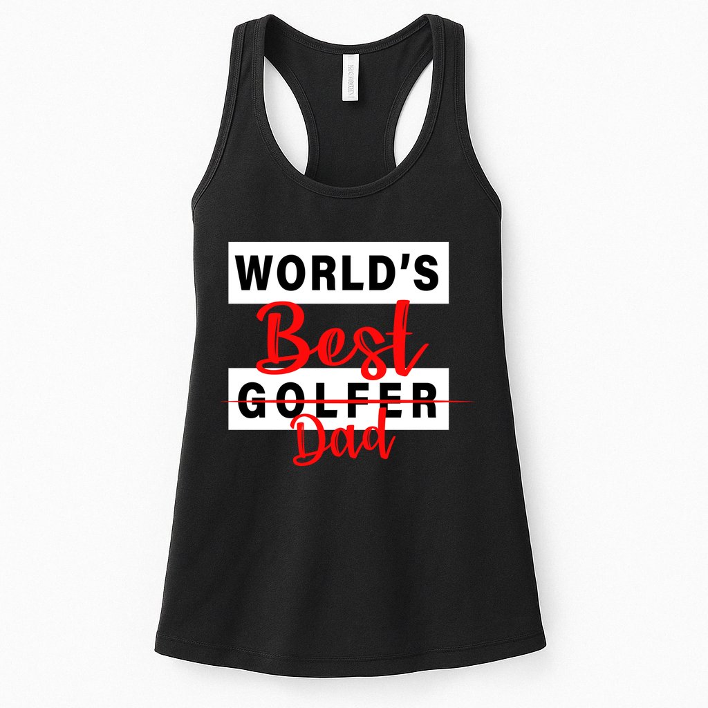 World's Best Golfer Dad Womens Tank Top