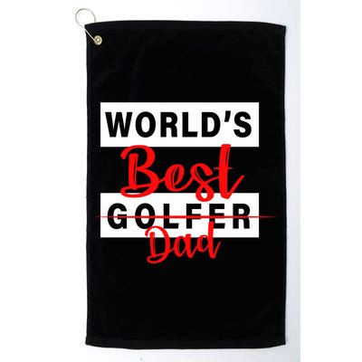 World's Best Golfer Dad Golf Towel