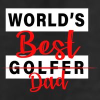 World's Best Golfer Dad Microfiber Hand Towel