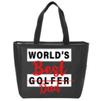 World's Best Golfer Dad Zip Tote Bag