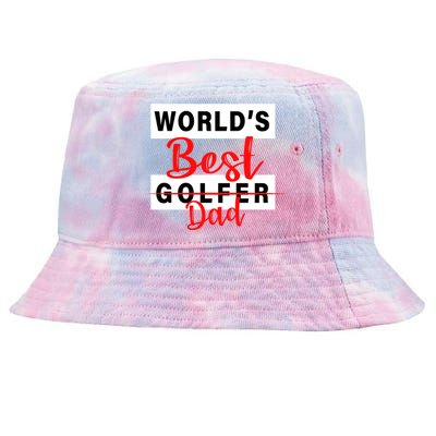 World's Best Golfer Dad Tie-Dyed Bucket Hat