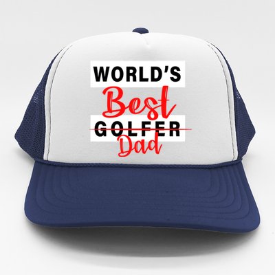 World's Best Golfer Dad Trucker Hat