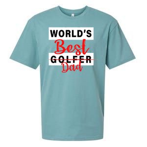 World's Best Golfer Dad Sueded Cloud Jersey T-Shirt